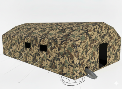 Армейская надувная палатка